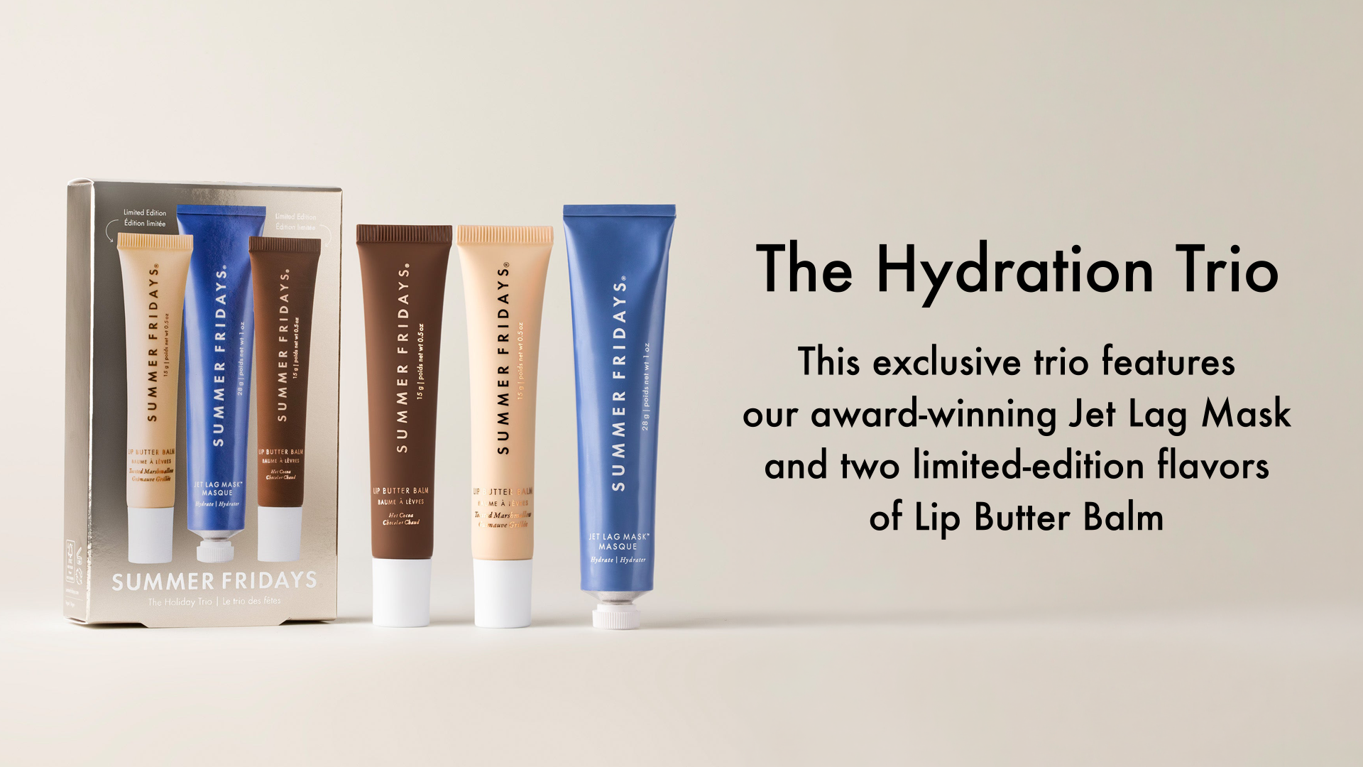 Amazon.com: Summer Fridays Hydration Trio - Travel Size Jet Lag